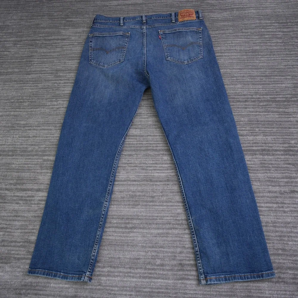 Levis 505 Mens Regular Fit‎ Straight Leg Blue Denim Jeans 40x30 (Fit 38x30)
